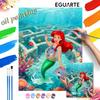 Digital Oil Painting Diy Oil Painting Mermaid Ocean Dolphins Coral Reef Hand Painting Living Room Bedroom Decoration Painting