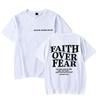 Faith Over Fear Christian T-shirts for Men Women Teen Boy Girl Summer Clothes Trendy Gift for Christian Faith Merch T-shirt Tops