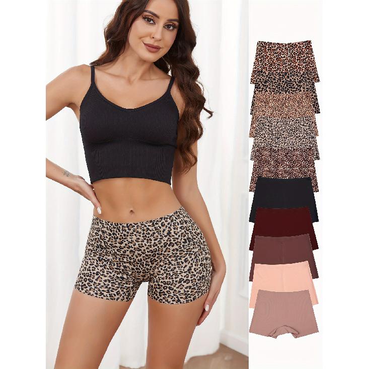 

high quality10pcs One-Piece Underpants for Women Without Rolling, Naked Outside, Slim Mid-Waist Traceless Underpants XL