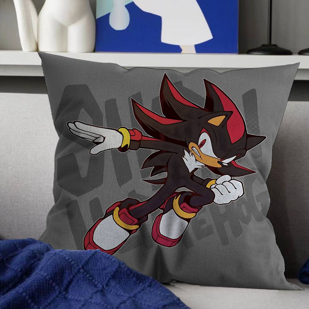 Cartoon S-Sonics 45*45cm Cushion Cover Pillow Cover Decor Pillowcase Home Pillowcase For Couch Pillow