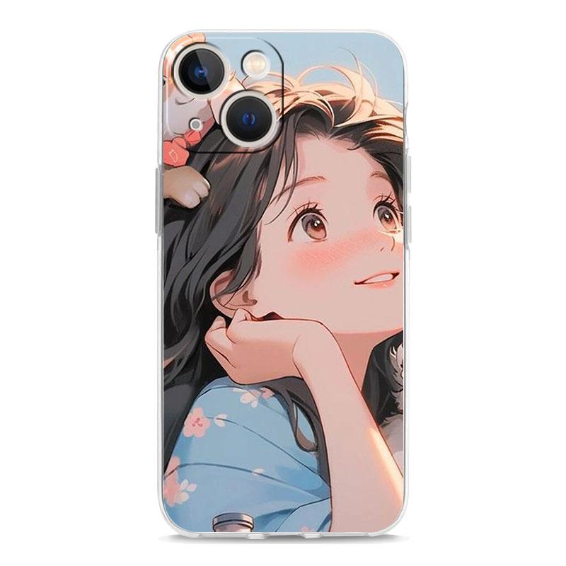 Phone Case For iPhone 17 Cases iPhone Air 16 15 12 13 14 Pro Max 7 8 Plus 16Pro iPhone11 Soft Cover Cute Boy Girl Couple