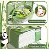 Panda Canvas A4 Tote Bag - Large Capacity for Students and Children's Books