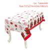 137x274cm Christmas Tablecloth PE Plastic Waterproof Oil-proof Rectangular Table Cover Cloth Christmas Table Decoration