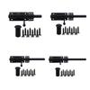 Black Matte Finish Sliding Bolt Latches Craft of Stainless Steel With Dust Covers for Cabinet and Storage Room