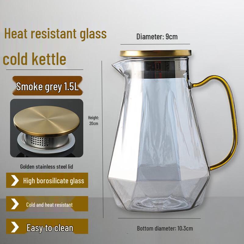 Homeglen Heat-Resistant Glass Pitcher