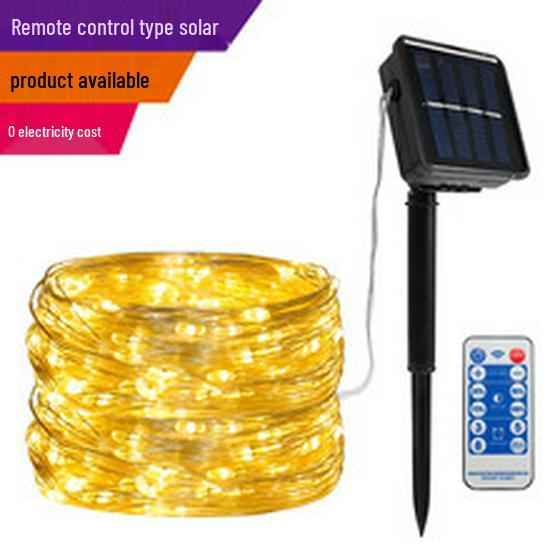 LED Solar Waterproof Meteor Shower String Lights for Outdoor Holiday and Tree Decoration
