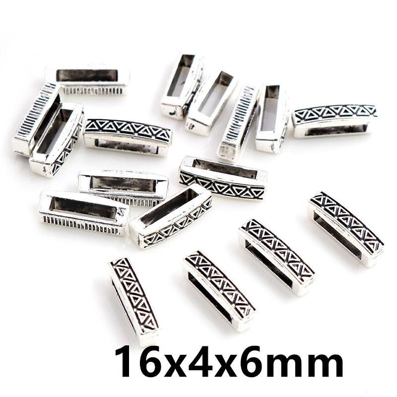 20pcs DIY Handmade Beads Tube Bails Pendants Jewelry Making DIY Necklace Antique Silver Color Bails Pendant Charm Connector