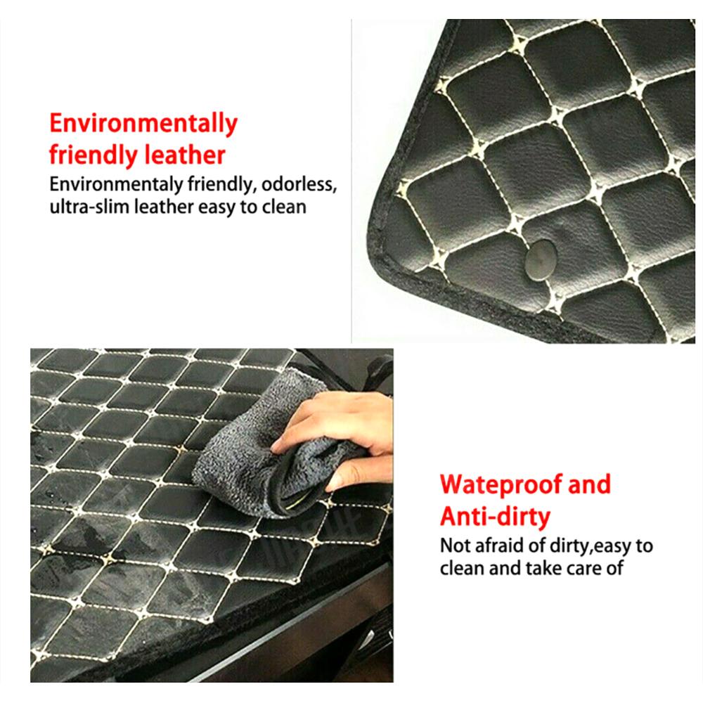 Car Universal PU Leather Armrest Box Wearproof Armrest Cover Mat Dust-proof Cushion Automobiles Interior Accessories