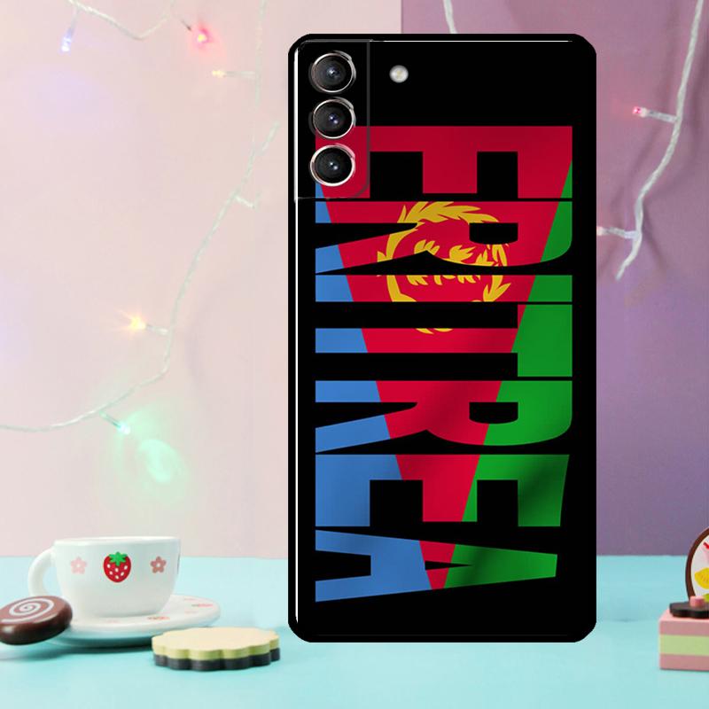 Eritrea Flag Phone Case For Samsung Galaxy S24 Ultra S20 S21 S22 S23 S25 Ultra S9 S10 Plus S24 FE Cover