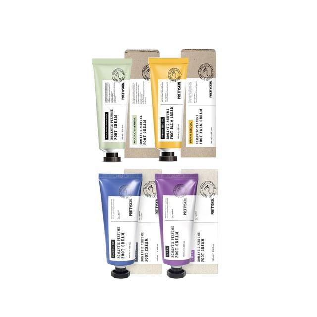 Pretty skin - Romantic Perfume Foot Cream - 4 Types Papaya Seed Oil