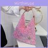 Shimmering Sequin Bucket Bag With Large Capacity For Casual Day And Night Out