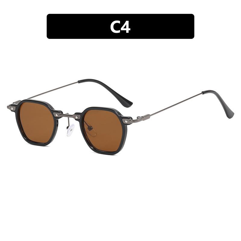 

Latest Alloy Metal Steampunk Sunglasses Male Female Retro Punk Eyewear Luxury Designer Small Polygon Sun Eyewear Driving Eyewear