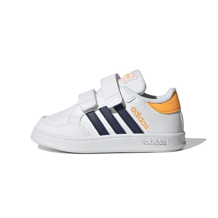 (TD) adidas Breaknet Shoes  Cloud White Dark Blue Flash Orange  Baby GW2901 EU 21