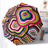 1pc Psychedelic Circles Automatic Open/Close Umbrella, Portable Folding Umbrella, Compact Travel Umbrella For073