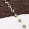 Peridot Gemstone 925 Sterling Silver Handmade Jewelry Bracelet 7-9" Women Gift RB-16-3