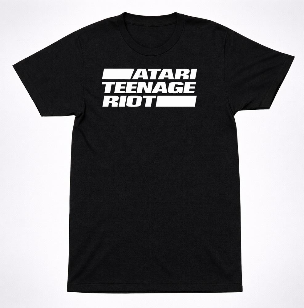 Maglietta con Logo Atari Teenage Riot Punk Hardcore Digitale Elettronica