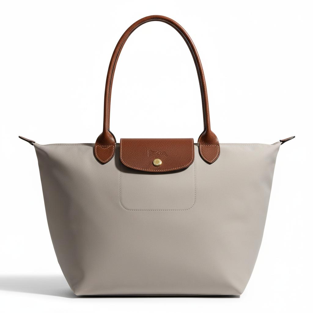 

Longchamp Le Pliage Original Logo Embossed Dumpling Bag Recycled Nylon Tote Shoulder Bag Medium Women bags Pebble 2605089349 Basic Set (Bag)