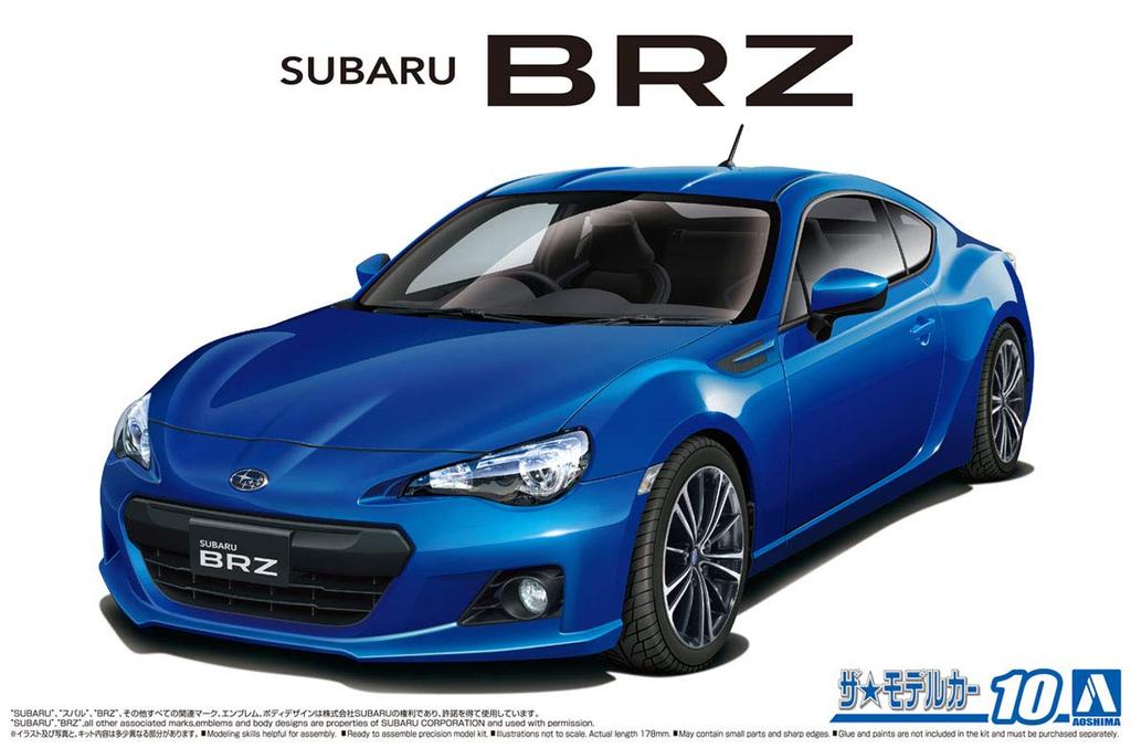 Aoshima Bunka Kyozai The Model Car Series 10 Subaru ZC6 BRZ 2012 Plastic Model Kit Co., Ltd. 1/24 No.