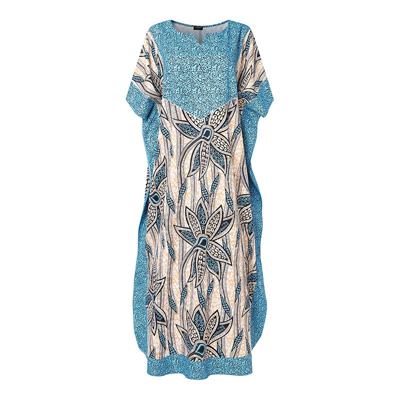 Rochii damă plus size cu mânecă medie și imprimeu floral