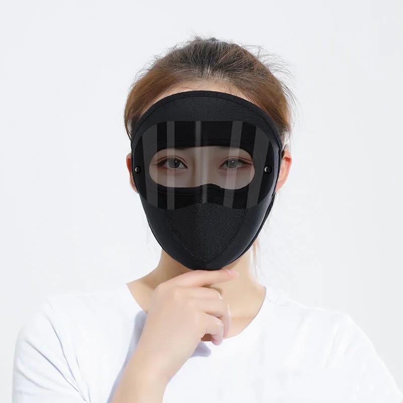 Women’s Anti-UV Breathable Ice Silk Face Mask - Sunshade and Eye Corner Protector 3D Hat