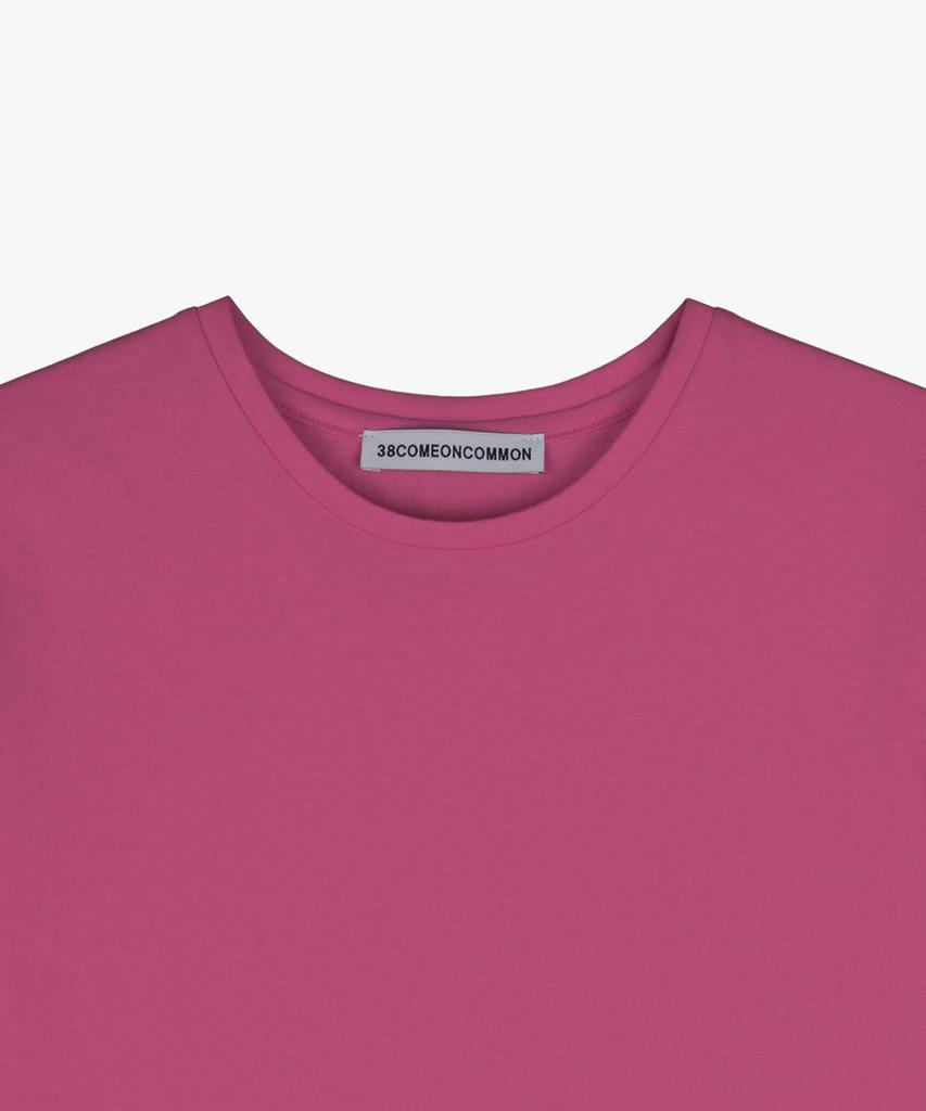 38COMEONCOMMON Regular Light Cotton T-Shirts (Berry Pink)
