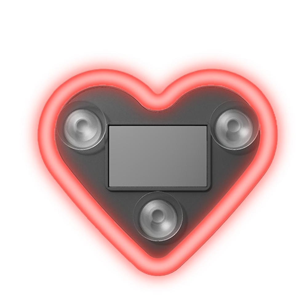 

Solar Powered LED Heart Shape Car Interiors Atmosphere Decor Light Car Window Neon Light Decorative Lamps красный