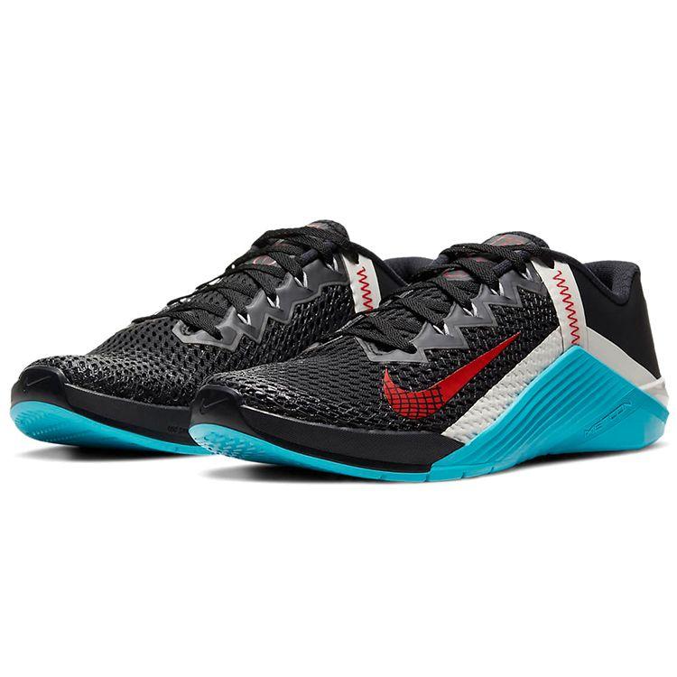 Nike Metcon 6 Black Light Blue Fury Unisex Sneakers Light-Bone University-Red CK9388-070