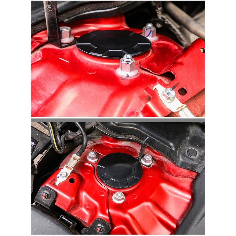 M63K-2Pcs Car Shock Absorber Screw Protective Cover Dust Cover Decoration Protection Cover For Mazda 3 Axela CX-30