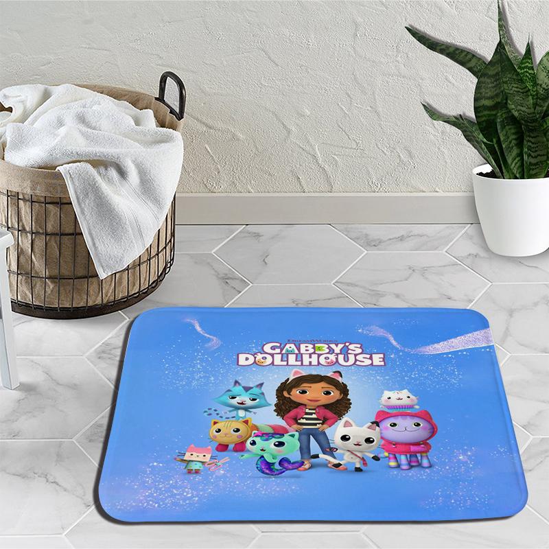 

Коврики для кукольного домика Габби, детские модные нескользящие ковры с героями мультфильмов для гостиной, спальни, гостиной, коврик для детской комнаты 10