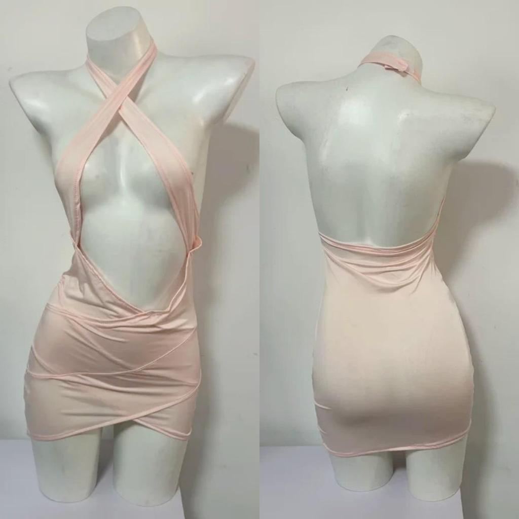 New Ice Silk Lace Pajamas with Chest Pad - Sexy French Camisole Nightdress
