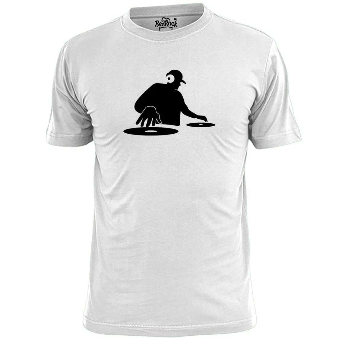

Mens DJ Stencil T shirt Clubbing Raves Decks Acid House 2XL