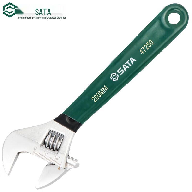 SATA 47250 Insulated European Adjustable Wrench 8 inch
