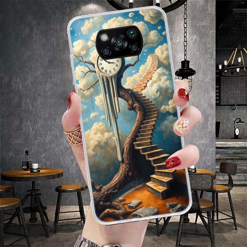 Salvador Dali Art Soft Phone Case For Xiaomi Redmi 15C 15 13C 13 Poco X5 X6 X7 F7 Ultra M7 12C 12 10 10C 9C 9A 9T 9 Fundas Poco