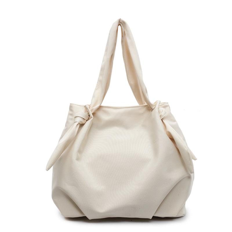 Japanese Literature and Art College Students Class Tote Bag Women's Pleated Simple and Versatile Casual Shoulder Bag Handbag