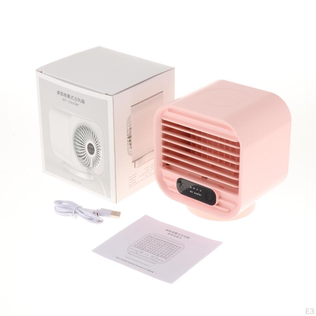 Air Conditioner Fan, Portable Cooler Desktop Fan Personal