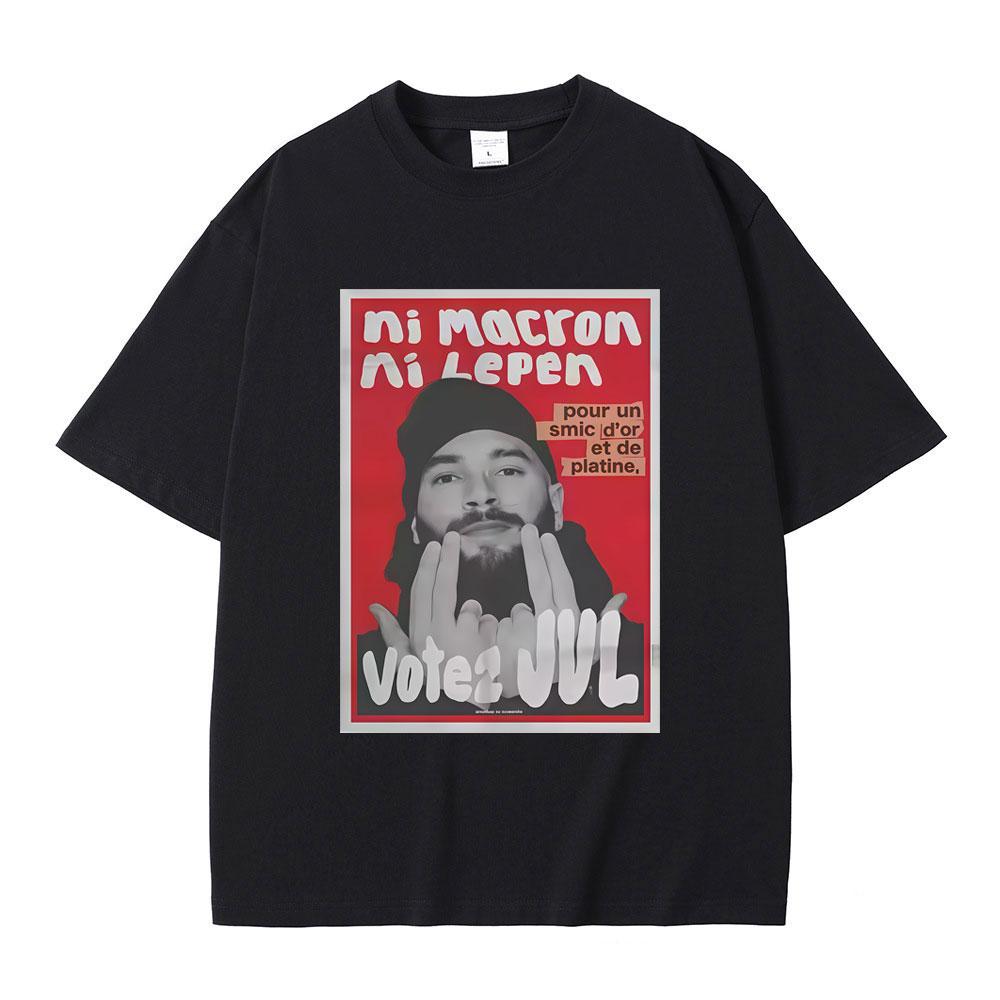 French Rapper JUL Graphic Tshirt Men Women Hip Hop Fashion Trend Tshirt Male Casual Oversized Pure Cotton Short Sleeve T Shirts