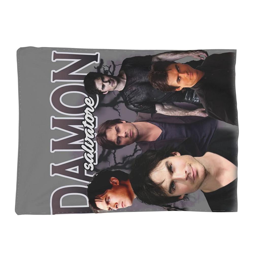 The Vampire Diaries Damon Salvatore Decke Weiche Warme Flanell Überwurfdecke Abdeckung für Bett Wohnzimmer Picknick Reise Zuhause Sofa