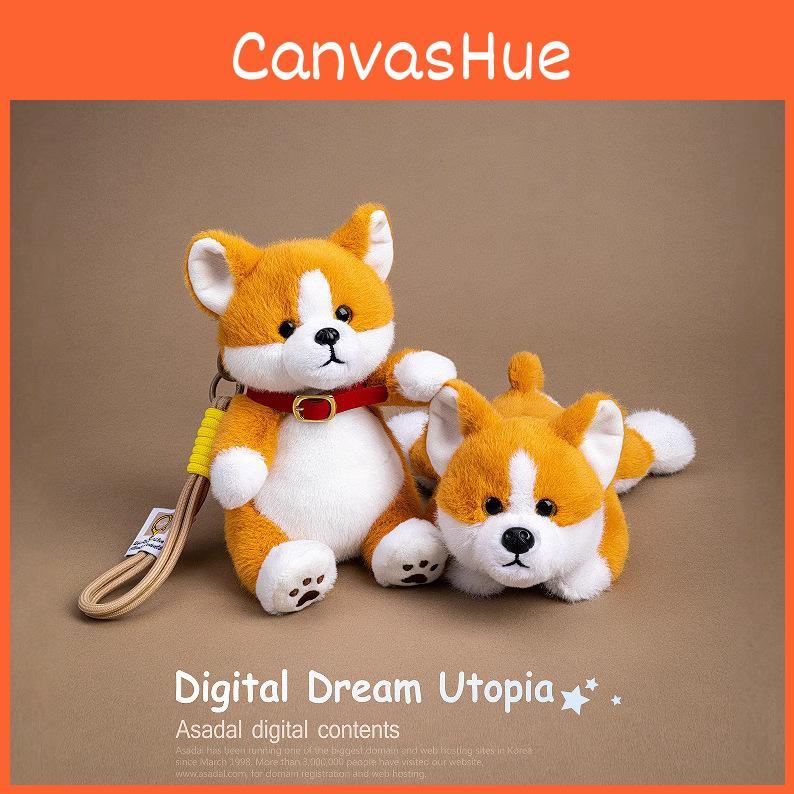 Cuter Corgi Stuffed Plush Pendant With Pp Cotton For Kid Backpack Gift Decor And