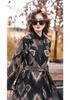 Women's Plus Size Hepburn Style Long Trench Coat - Autumn/Winter Knee-Length Cardigan with Waist-Cinching Belt