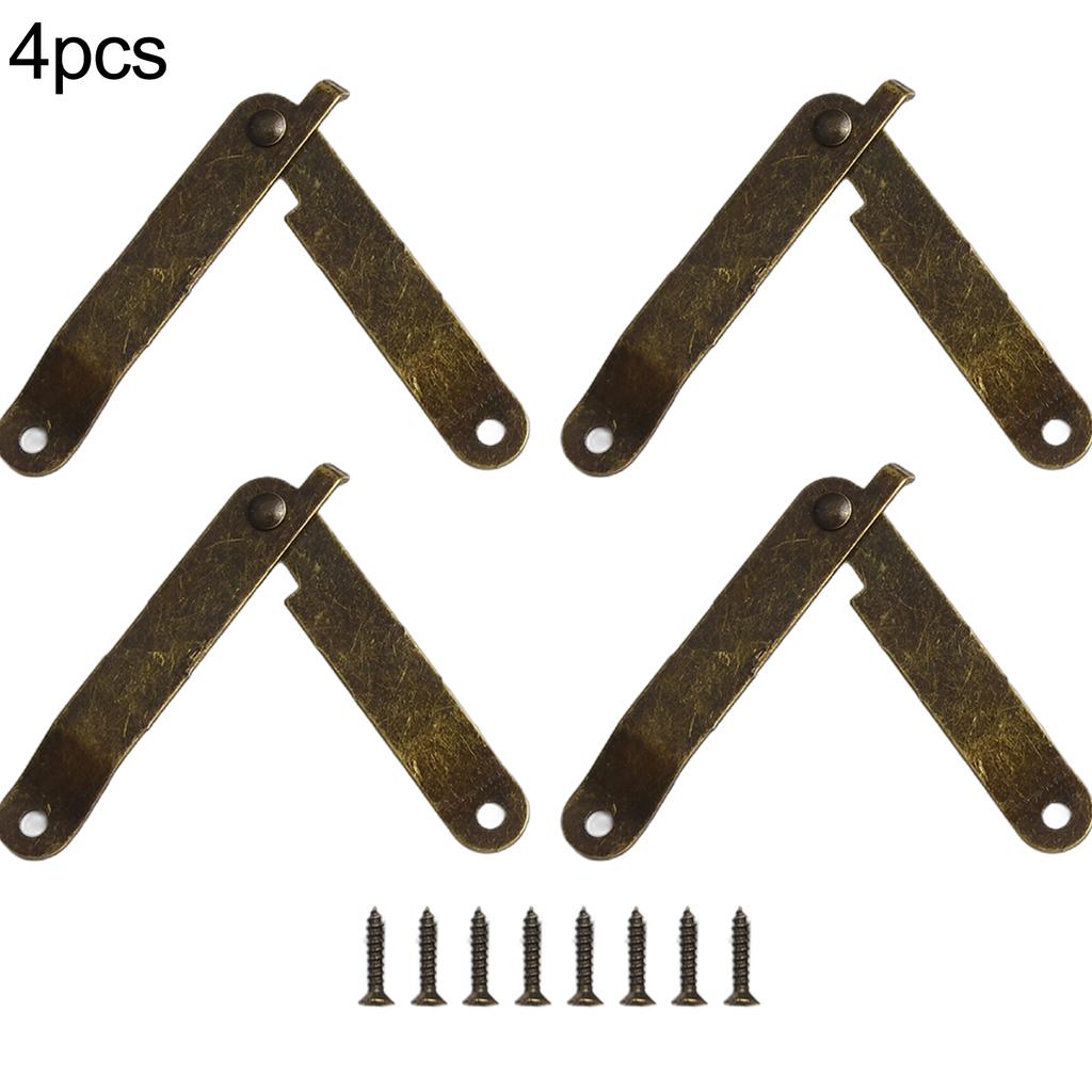 Silver Support Hinges Tables. Yellow 4pcs 68x11 Mm