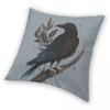 Raven Witchy Magic Crow Square Pillowcase Polyester Linen Velvet Creative Zip Decor Throw Pillow Case Car Cushion Cover 18"