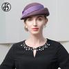 FS Elegante Mode Fascinator Baskenmütze Wolle Hüte Für Frauen Hochzeit Kirche Tee Party Pillbox Cap Damen 2023 Fedoras Chapeau Femme