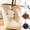 Niedlicher PU-Leder Schaf Schlüsselanhänger Ziegen Taschenanhänger Kreative Kopfhörertasche Geschenk