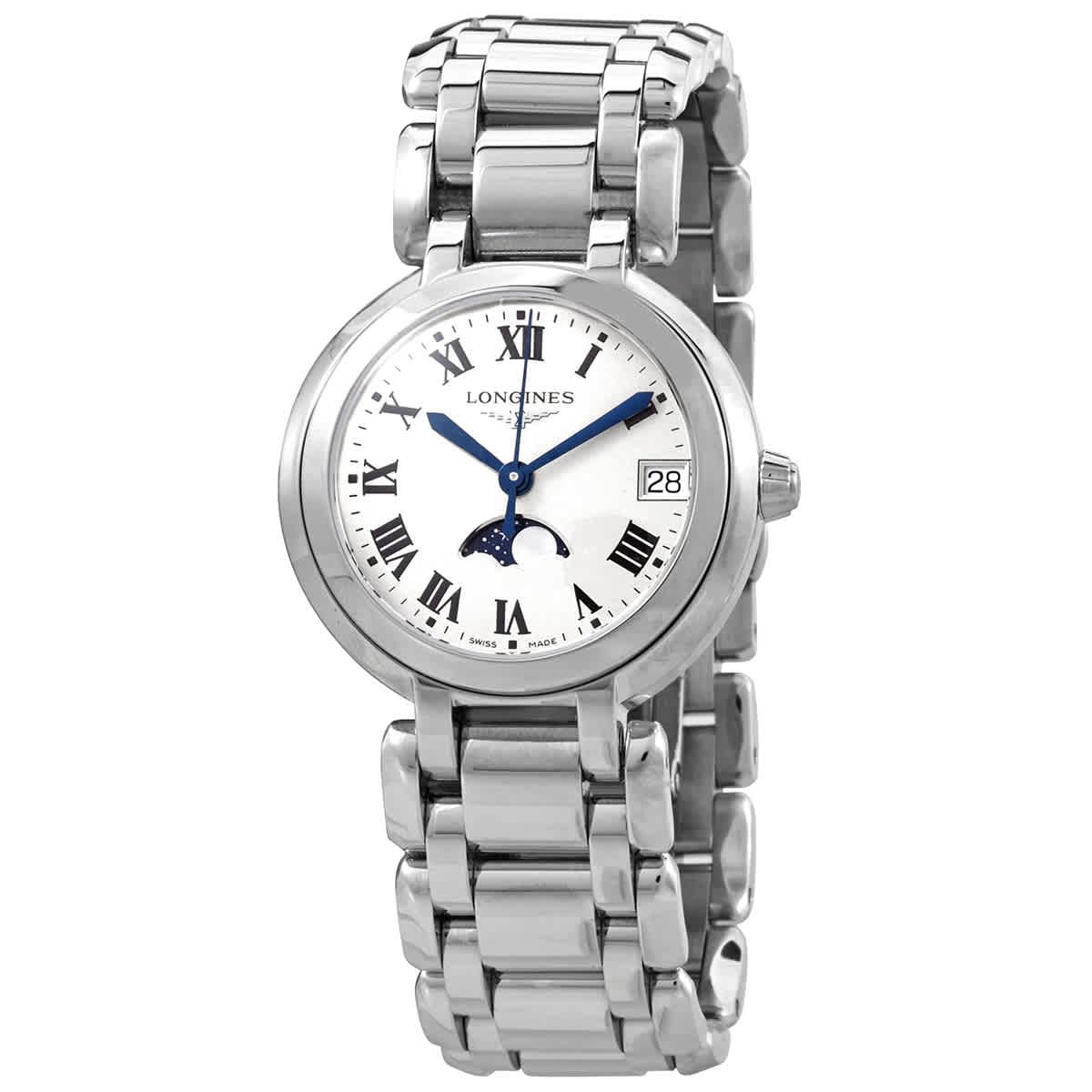 

Longines PrimaLuna Quartz White Dial Ladies Watch Quartz L8.115.4.71.6, Movement.