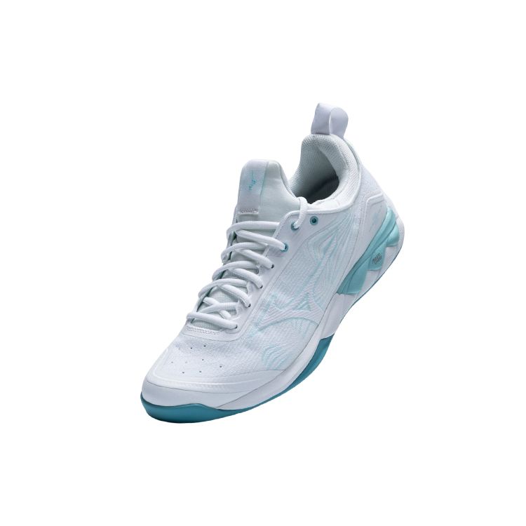 Mizuno Wave Luminous 2 Shock Absorption Non-Slip Durable Breathable Low-Top Volleyball Shoes Unisex Sneakers White Blue V1GA212066