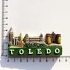 Spain Tourism Souvenirs Fridge Magnets Toledo Castillo De San Servando Valencia Bartolo Apartment Travelling Fridge Stickers