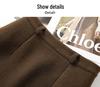 Luxurious Woolen A-Line High-Waisted Skirt - Women's Autumn/Winter 2025 Collection