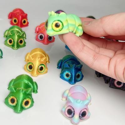 Figurine Hamster Imprimate 3D Jucării Animale Articulații Multiple Mobile Simulare Ochi Mari Accesorii Casă Meșteșuguri Jucărie Anti-stres Cadouri Copii