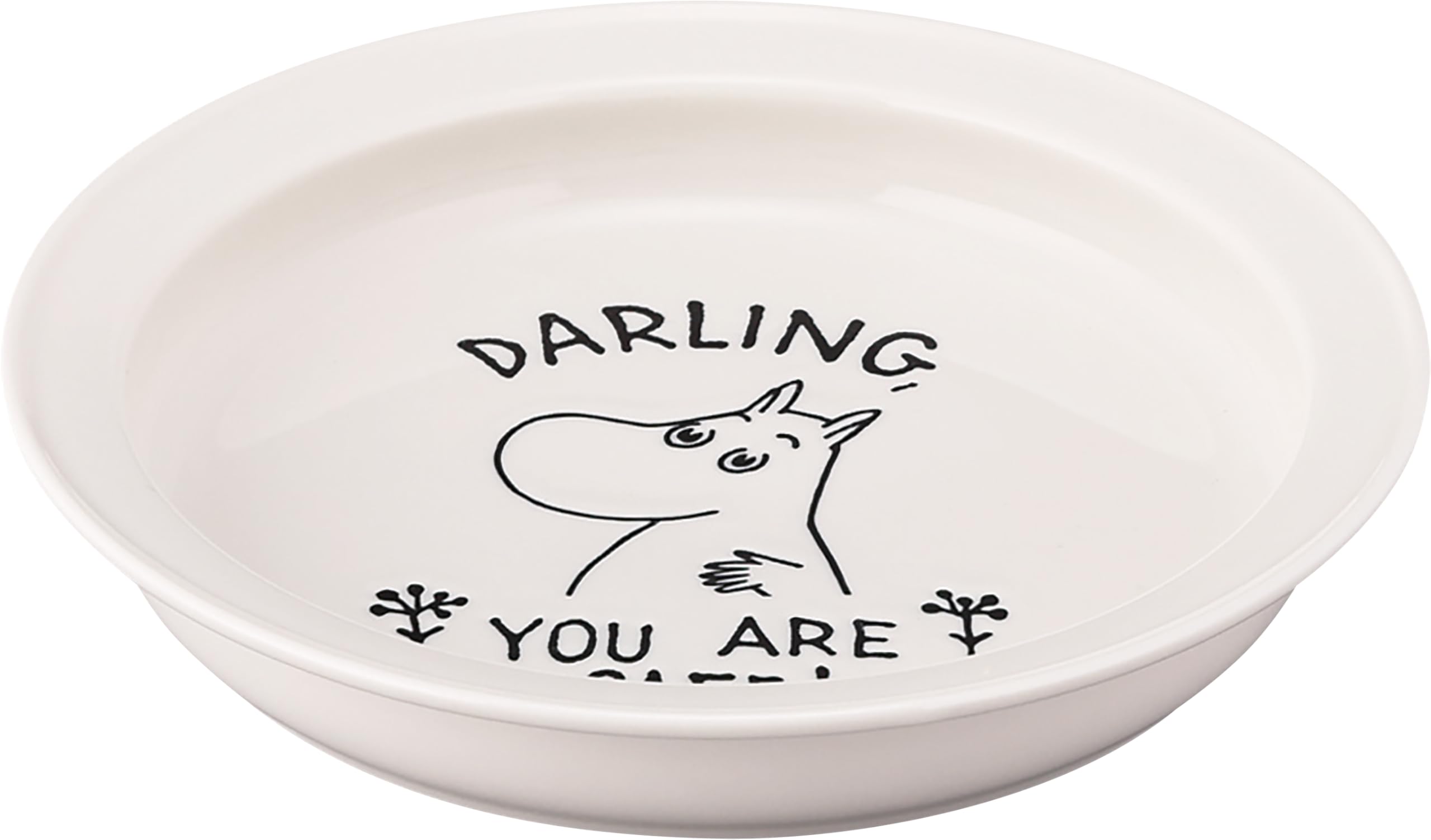 

MOOMIN Kirje Curry Easy to Scoop with One Universal x Moomin Gift for Made in Plate, Hand, Tableware, Approx. 21.5 3cm, Design, Women, Birthday, белый