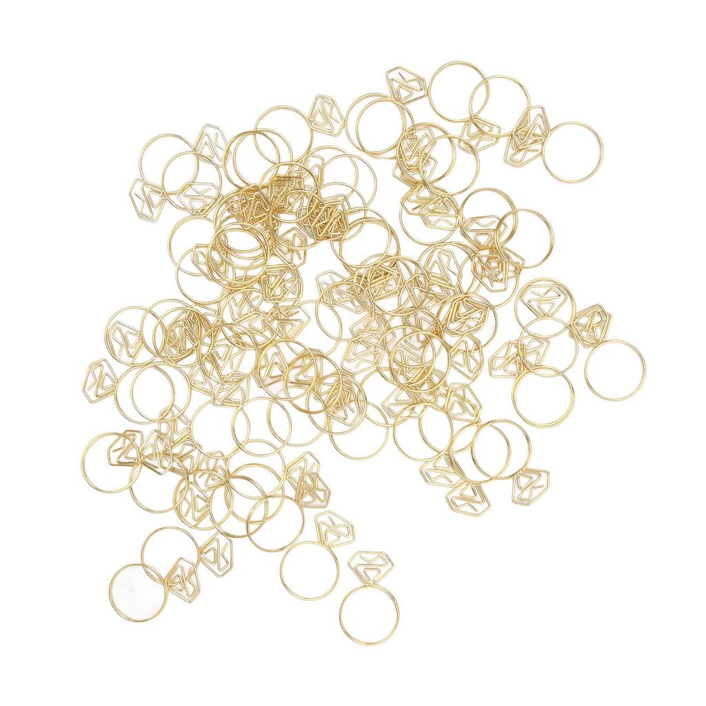 80pcs   Shape Paper Clips Rustproof Multifunction Multifunction with Clear Box for   School